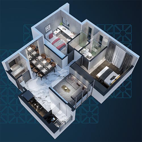 lançamento de 2 quartos