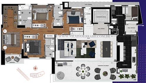 APARTAMENTO NA PLANTA