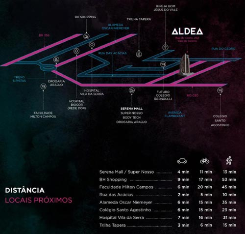 mapa do vale do sereno