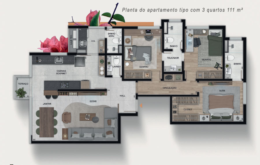 apartamento na planta no sion zs bh