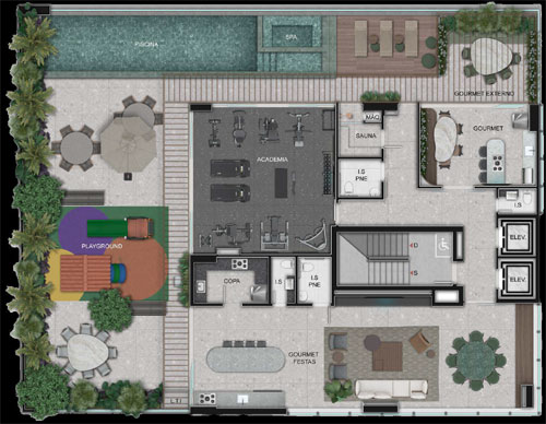 apartamento 3 quartos com lazer no lourdes