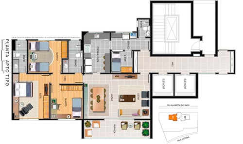 apartamento 3 quartos