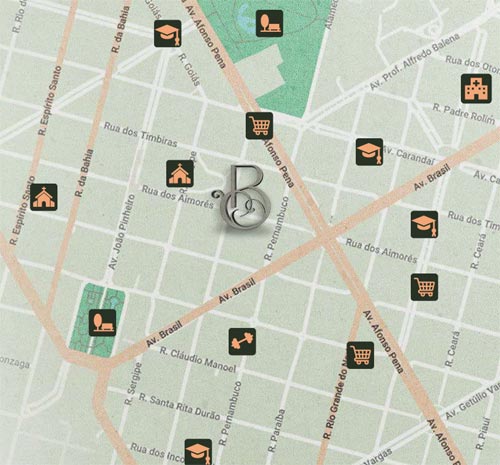 mapa funcionarios bh