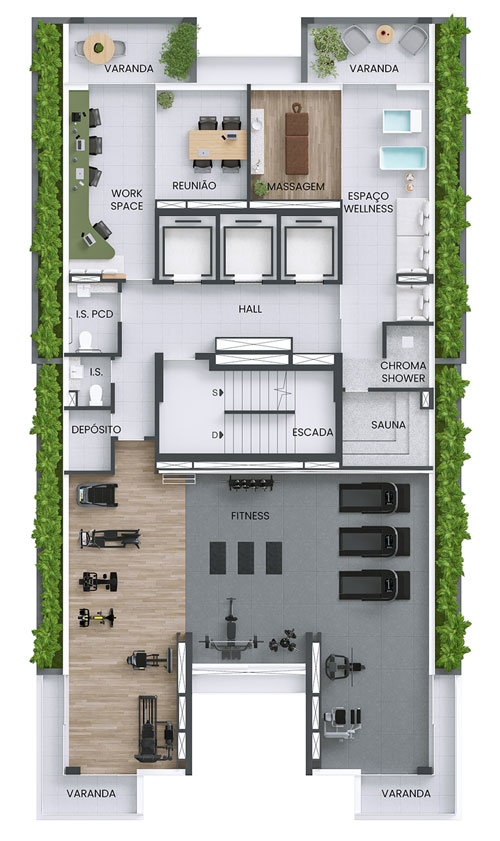 22&ordm; pavimento lazer