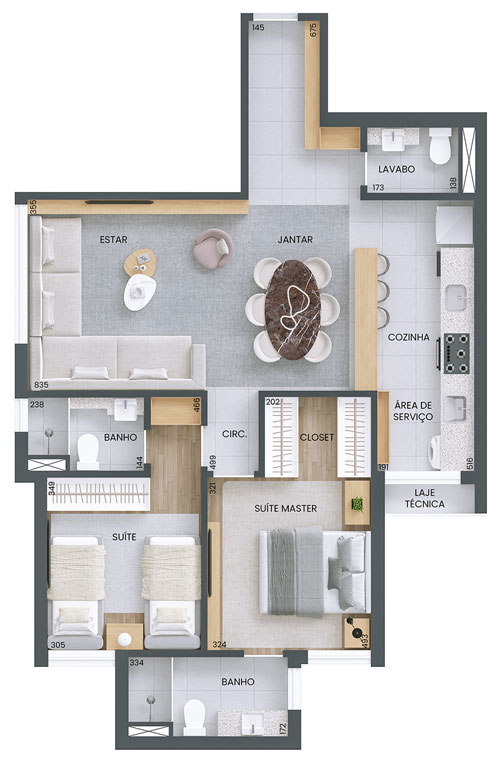 lan&ccedil;amento na savassi com 2 quartos