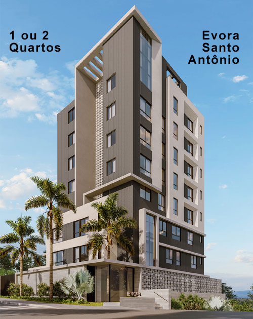 edificio evora lançamento 1 e 2 quartos bh