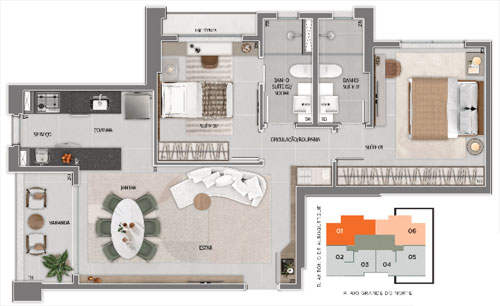 apartamento 2 quartos na planta na savassi