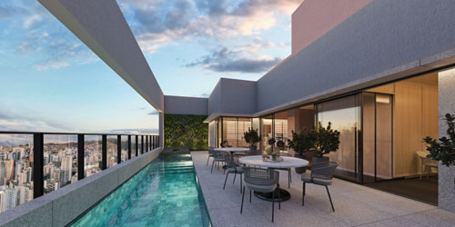 piscina no rooftop flow