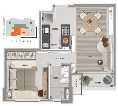 apartamento 1 quarto na savassi