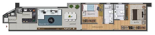 APARTAMENTO NA PLANTA