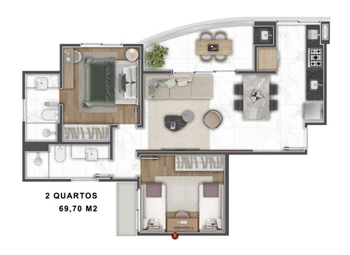 apartamento 2 quartos