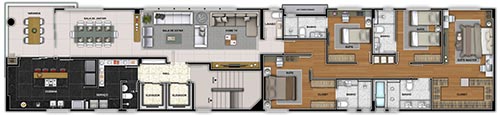 apartamento 4 quartos na planta bh