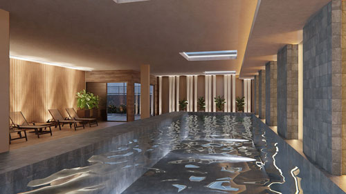 predio com piscina coberta no cruzeiro bh
