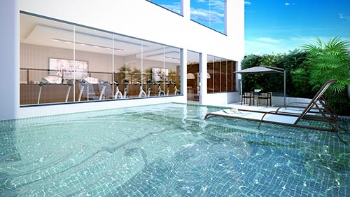 leaf residence piscina