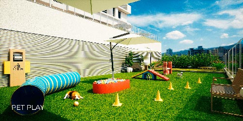 pet ply apartamento a venda  com pet play