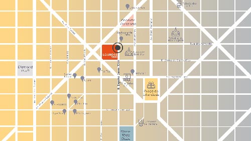 mapa de lourdes bh