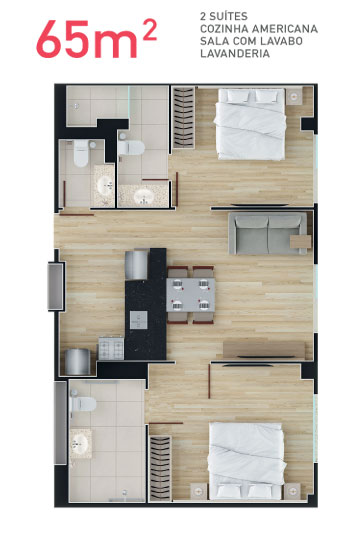 apartamento 2 suites bh