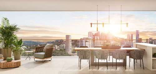 lan&ccedil;amento com varanda gourmet