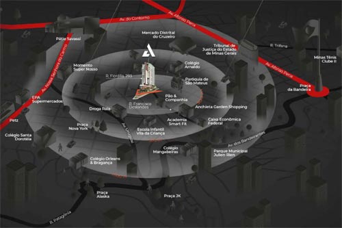 mapa do bairro anchieta bh