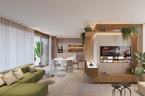 apartamento na planta 3 suites