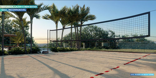 predio com quadra de beach tennis
