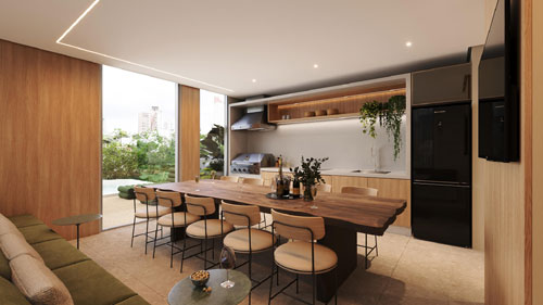 predio com espa&ccedil;o gourmet