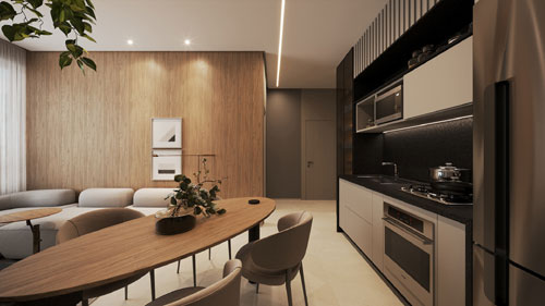 apartamentos na planta no funcionarios