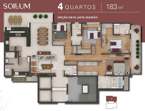 apartamento 4 quartos na planta anchieta bh