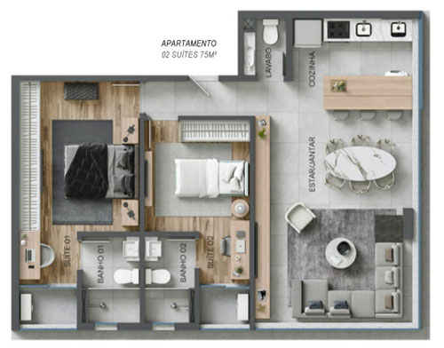 lan&ccedil;amento 2 suites na savassi