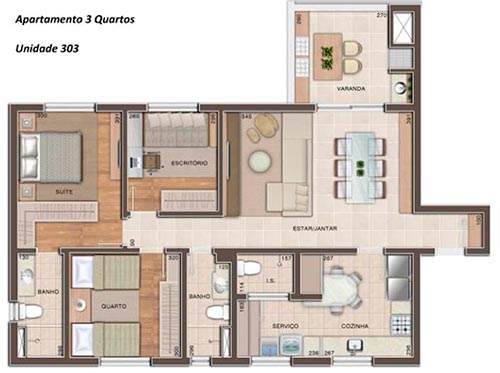 Lançamento 3 quartos