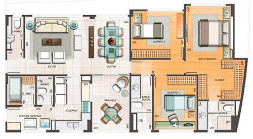 apartamento 3 quartos vila grimm 117m