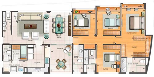 apartamento 4 quartos vila grimm 153m