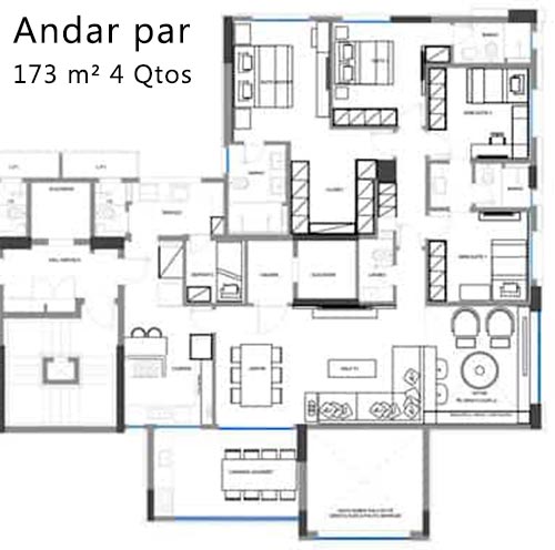 apartamento 4 quartos nova lima