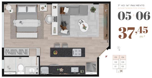 lan&ccedil;amento de 1 quarto bh