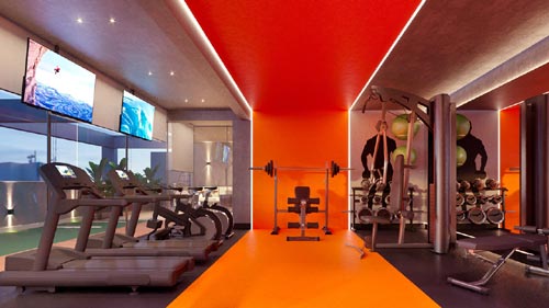 apartamento de um quarto na planta