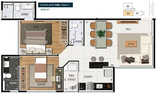 apartamento 2 quartos no santo antonio