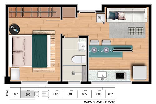 ysa planta de 01 quarto