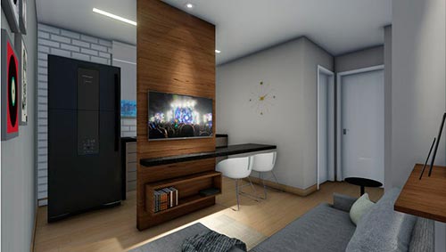 apartamento compacto bh